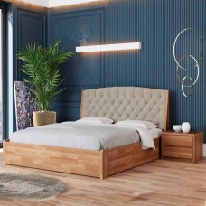 Ліжко дерев'яне ТОКІО Нове М50 (з підйомним механізмом) 160x200 Лак