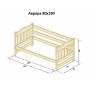 Кровать деревянная детская Аврора