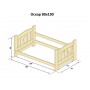 Кровать деревянная детская Оскар