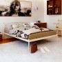 Кровать металлическая ВЕРОНА - 1 (VERONA - 1) 120x190 Белый