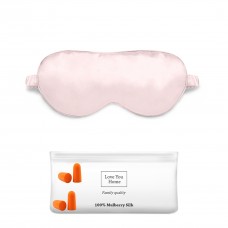 Набор:маска+чех+беруши Love You Розовый 100% шёлк