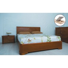 Ліжко дерев'яне МІЛЕНА (З ІНТАРСІЄЮ ТА ПІДЙОМНИМ МЕХАНІЗМОМ)