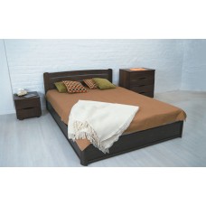Ліжко дерев'яне СОФІЯ (ЛЮКС) 160x200 Горіх