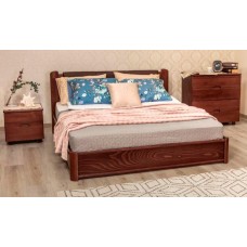 Ліжко дерев'яне СОФІЯ (ПРЕМІУМ) 160x200 Горіх