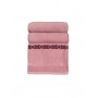 Махровая простынь розовая HomeBrand 150 x 210 см