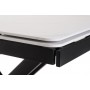 Керамический стол TML-817-1 белый мрамор + черный