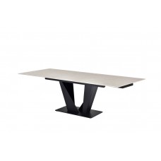 Керамічний стіл Алонцо TML-955 крема делікато + чорний