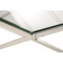 Журнальний стіл CD-1 прозорий + срібло