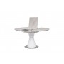 Керамический стол TML-851 белый мрамор + белый