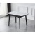 Керамічний стіл TM-87-1 білий мармур + чорний