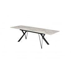 Керамічний стіл Тео TML-895 б'янко карарра + чорний