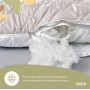 Подушка IDEIA П-подобная стеганая с внутренней подушкой на молнии св.серый-белый