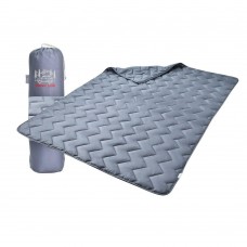 Одеяло-спальник Турист TM IDEIA с молнией 140х190 см сірий