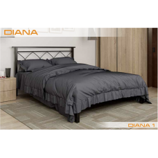 Кровать металлическая ДИАНА - 1 (DIANA - 1) 160x200 Красный лак