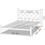 Кровать металлическая СТЕЛЛА