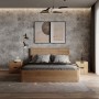 Ліжко дерев'яне Лауро з Підйомним механізмом 160x200 Ясен 1678