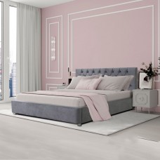 Ліжко м'яке MILANA (з гудзиками та підйомним механізмом) 120х190 категорія тканини №1
