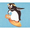 Кресло детское Новый Стиль Bambo GTS MB55 Ткань Детская (Happy Animals) HA_Penguin