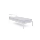 Кровать металлическая СТАНДАРТ -1 (STANDART -1) 80x200 Белый